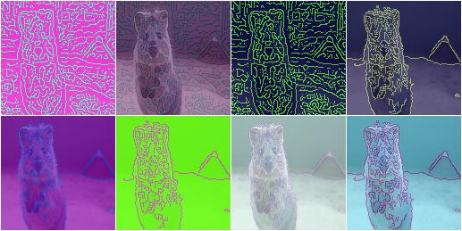 Canny with varying sobel_kernel_size values
