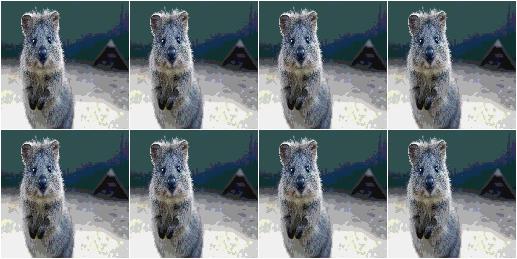UniformColorQuantization with eight colors